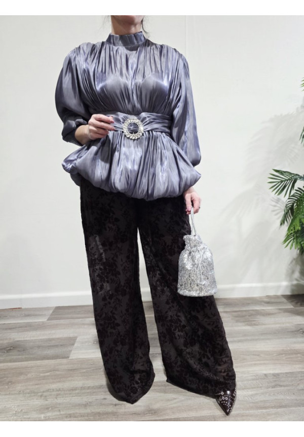 Pantalón Floral Velvet