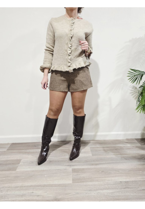 Cardigan Volante Beige