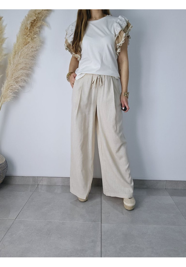 Pantalón Lino Bolsillos