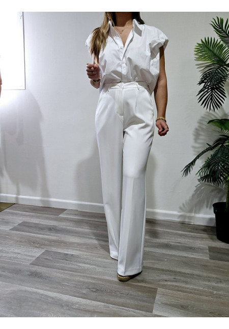 Pantalón Vestir Blanco