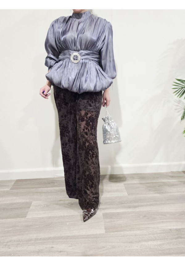 Pantalón Floral Velvet