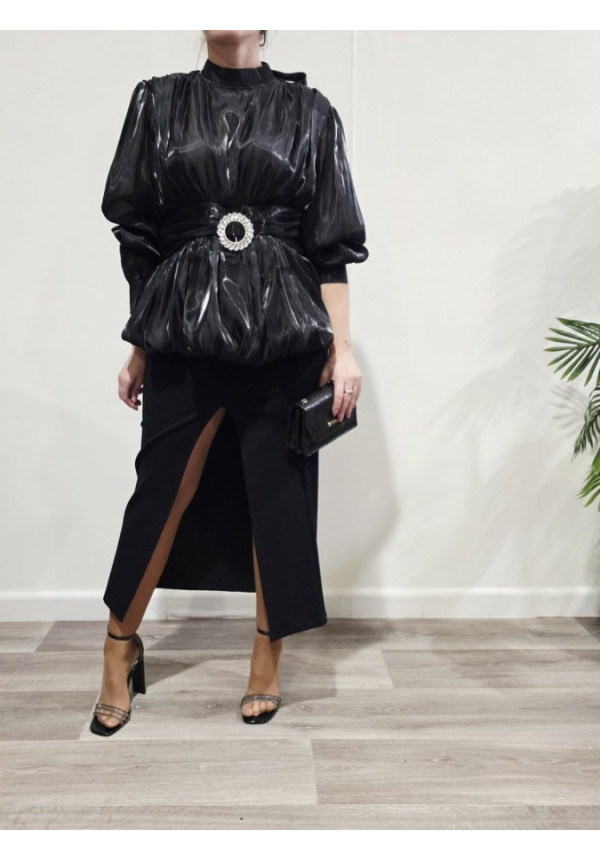 Blusa Satin Luxury Negro