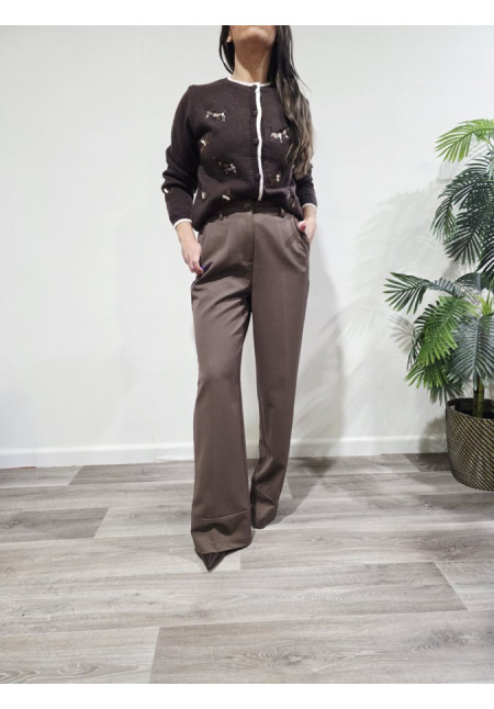 Cardigan Doggie Brown