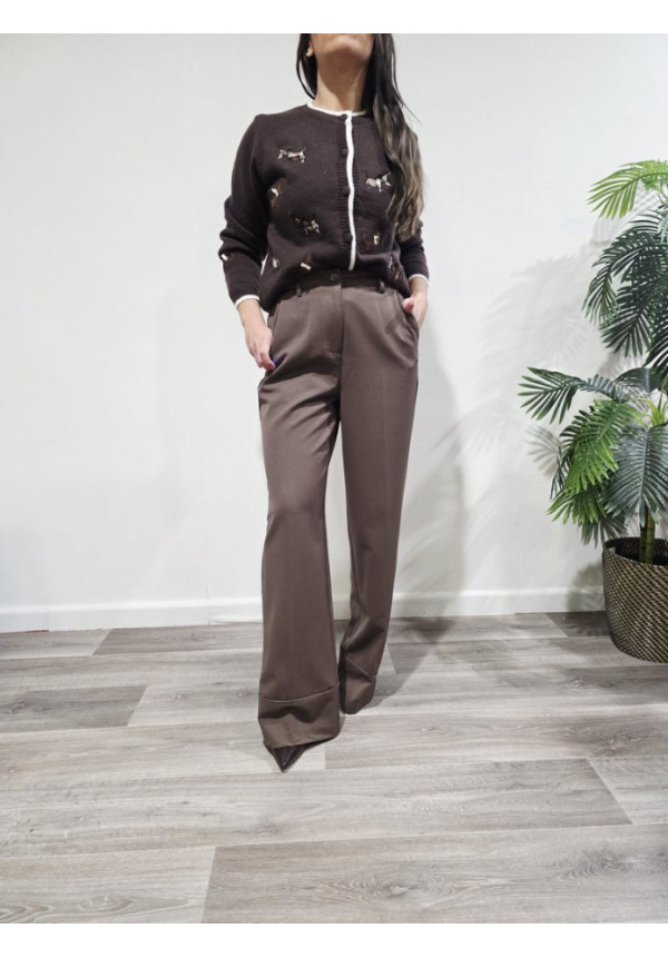 Cardigan Doggie Brown