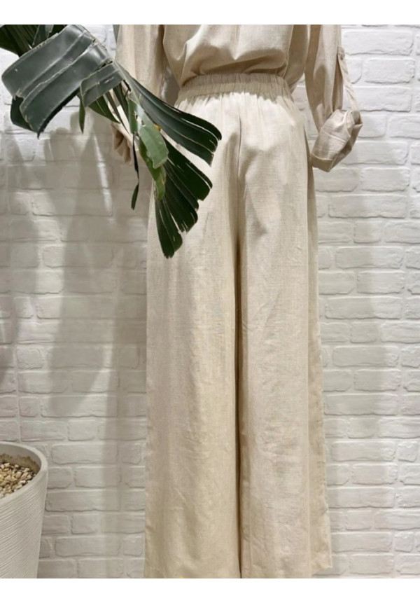 Pantalón Lino Bolsillos